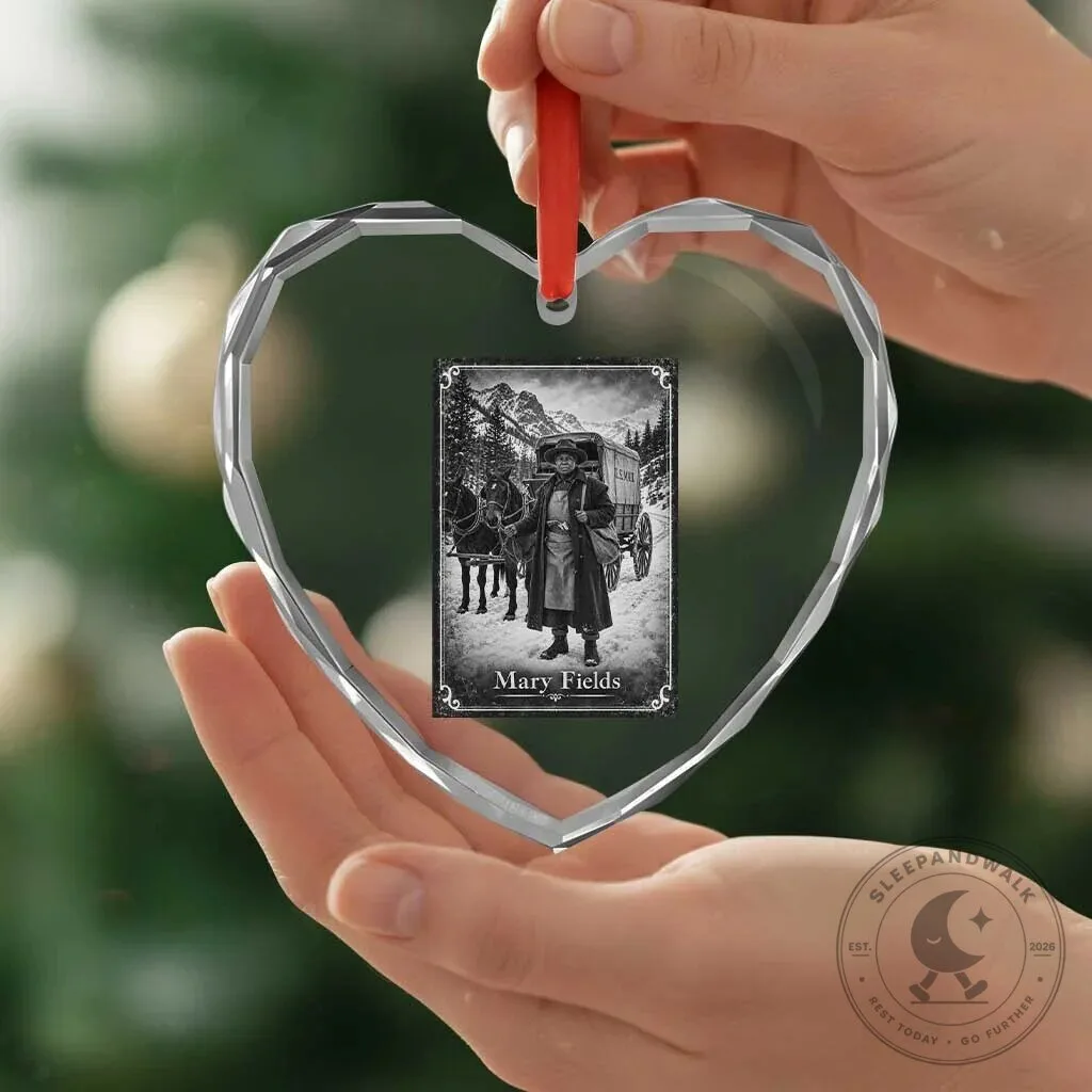 Mary Fields Stagecoach Pioneer Woman Black History Heart Crystal Glass Ornament 11 Mary Fields Stagecoach Pioneer Woman Black History Heart Crystal Glass Ornament