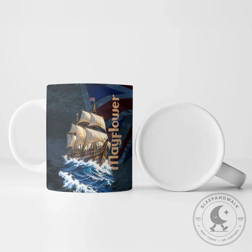 Mayflower 1620 Ship Vintage Nautical Ocean Waves Art Ceramic Coffee Mug 10 Mayflower 1620 Ship Vintage Nautical Ocean Waves Art Ceramic Coffee Mug