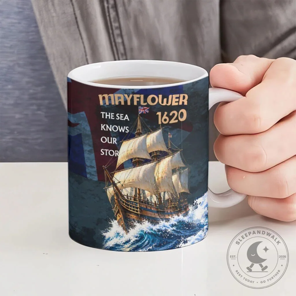 Mayflower 1620 Ship Vintage Nautical Ocean Waves Art Ceramic Coffee Mug 12 Mayflower 1620 Ship Vintage Nautical Ocean Waves Art Ceramic Coffee Mug