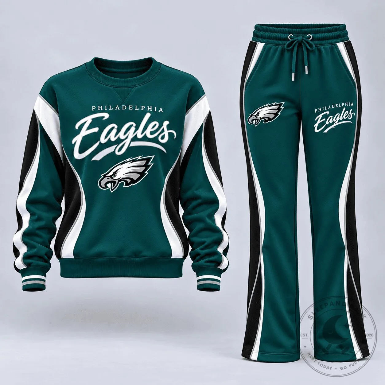 Philadelphia Eagles NFL Football Team Sportswear Sweatshirt and Pants Set