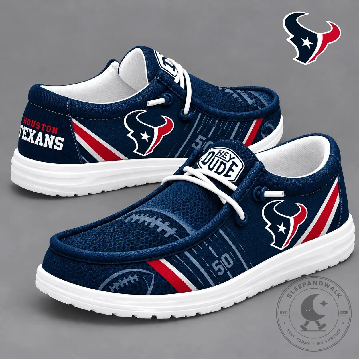 Houston Texans NFL Football Team Logo Custom Hey Dude Shoes 5 Houston Texans NFL Football Team Logo Custom Hey Dude Shoes