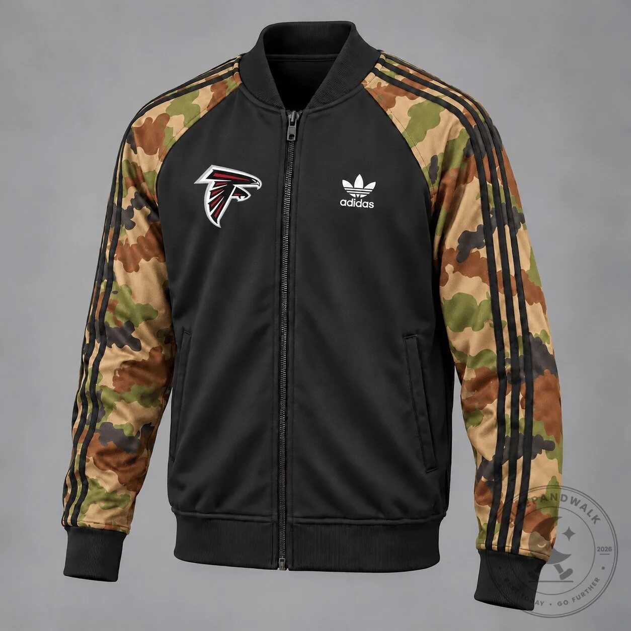Atlanta Falcons Camouflage Adidas Bomber Jacket for Men and Women