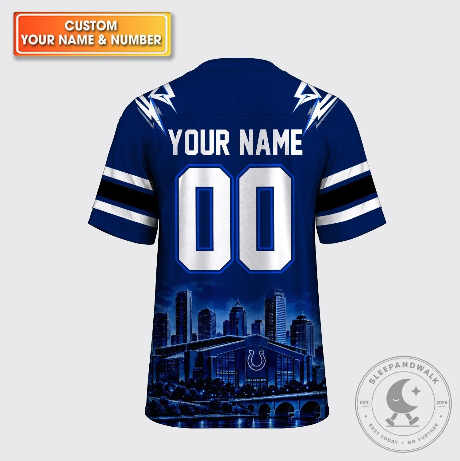 Indianapolis Colts Blue Stallion Mascot Custom Name And Number Football Jersey 11 Indianapolis Colts Blue Stallion Mascot Custom Name And Number Football Jersey