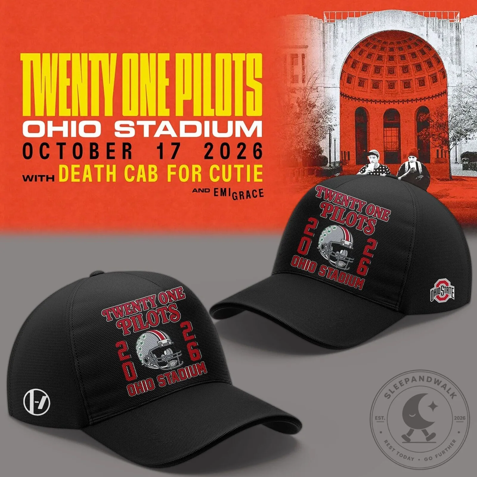 Twenty One Pilots Ohio Stadium Concert October 2026 Black Graphic T-Shirt 12 Twenty One Pilots Ohio Stadium Concert October 2026 Black Graphic T-Shirt