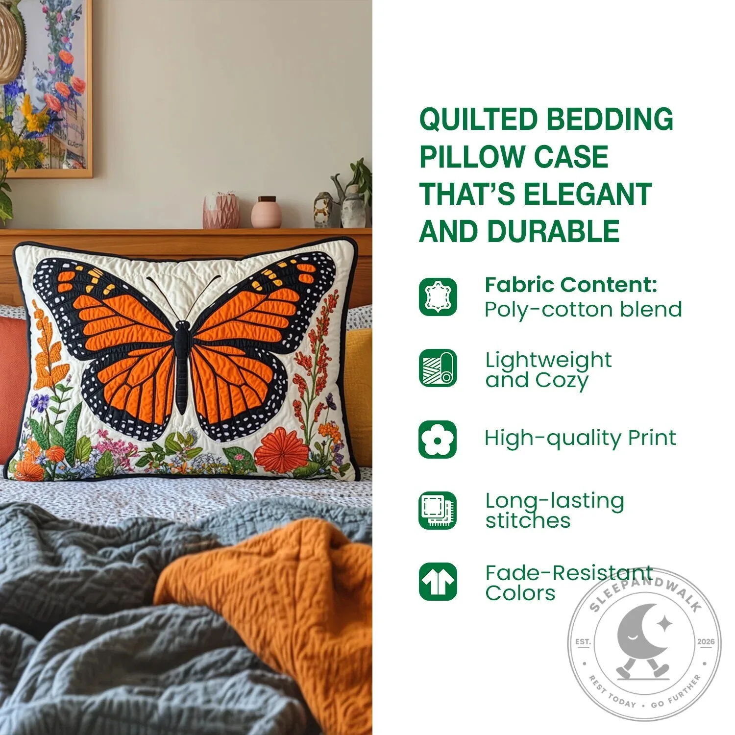 Christmas Gingerbread House Quilted Decorative Pillow Case 7 Christmas Gingerbread House Quilted Decorative Pillow Case