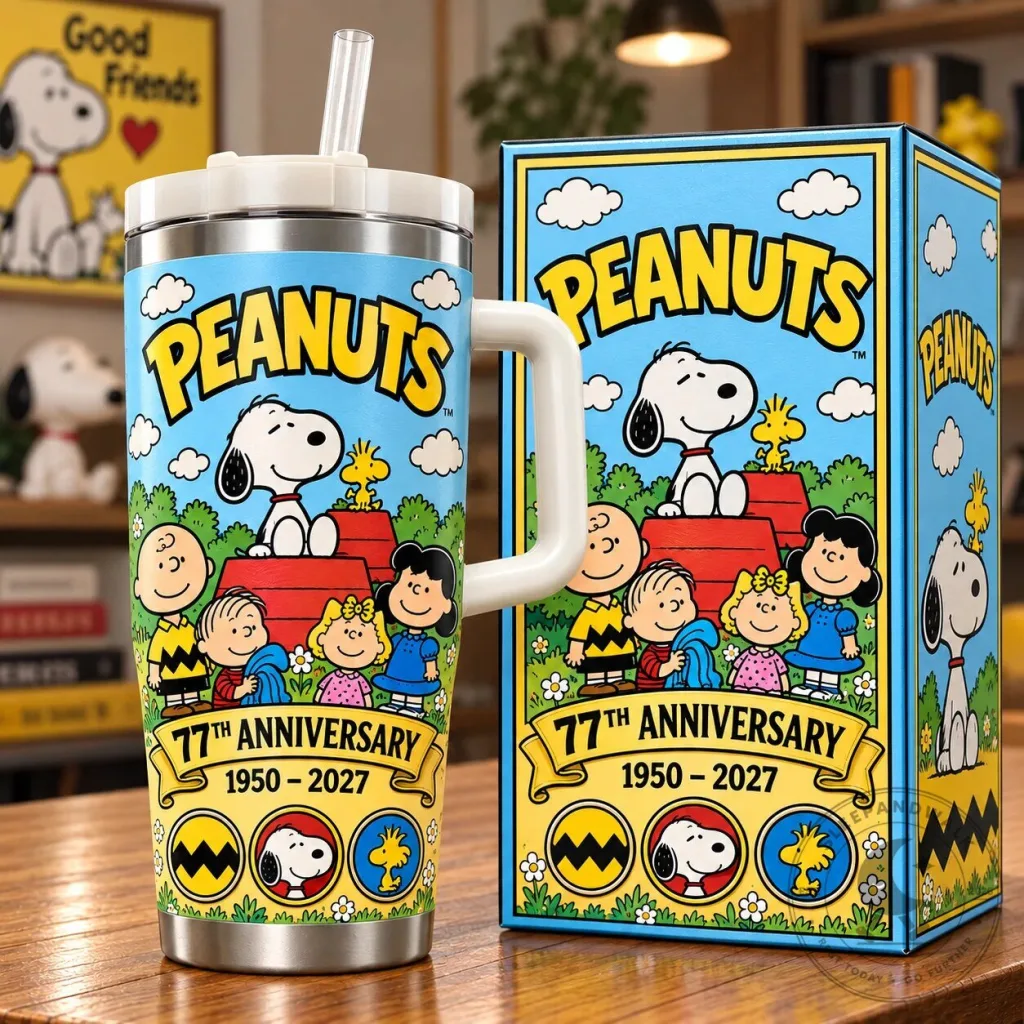 Snoopy and Friends Insulated Tumbler for Peanuts' 77th Anniversary Snoopy and Friends Insulated Tumbler for Peanuts' 77th Anniversary