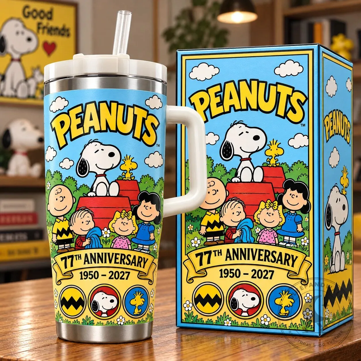 Snoopy and Friends Insulated Tumbler for Peanuts' 77th Anniversary