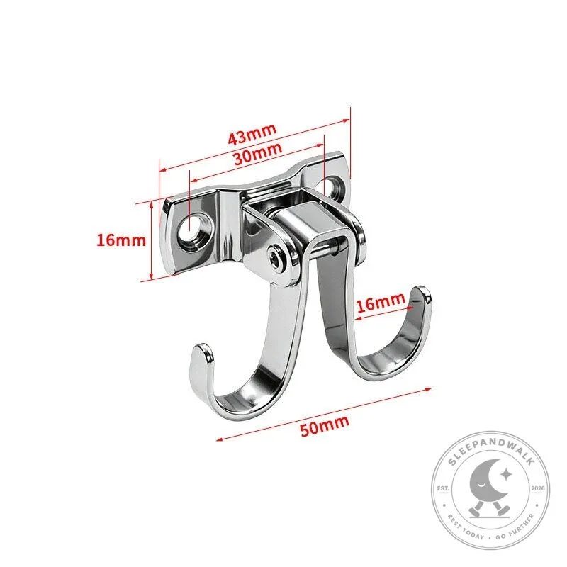 Heavy-Duty 360 Degree Swivel Wall Hooks J-Shaped Stainless Steel Hangers 18 Heavy-Duty 360 Degree Swivel Wall Hooks J-Shaped Stainless Steel Hangers