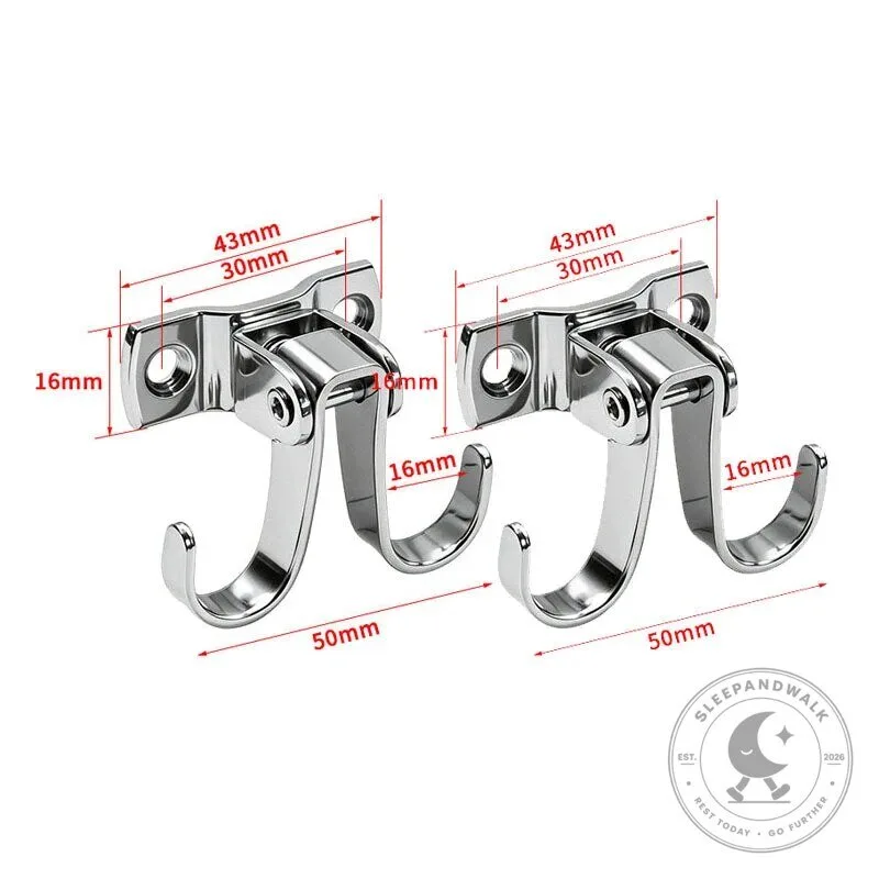 Heavy-Duty 360 Degree Swivel Wall Hooks J-Shaped Stainless Steel Hangers 19 Heavy-Duty 360 Degree Swivel Wall Hooks J-Shaped Stainless Steel Hangers