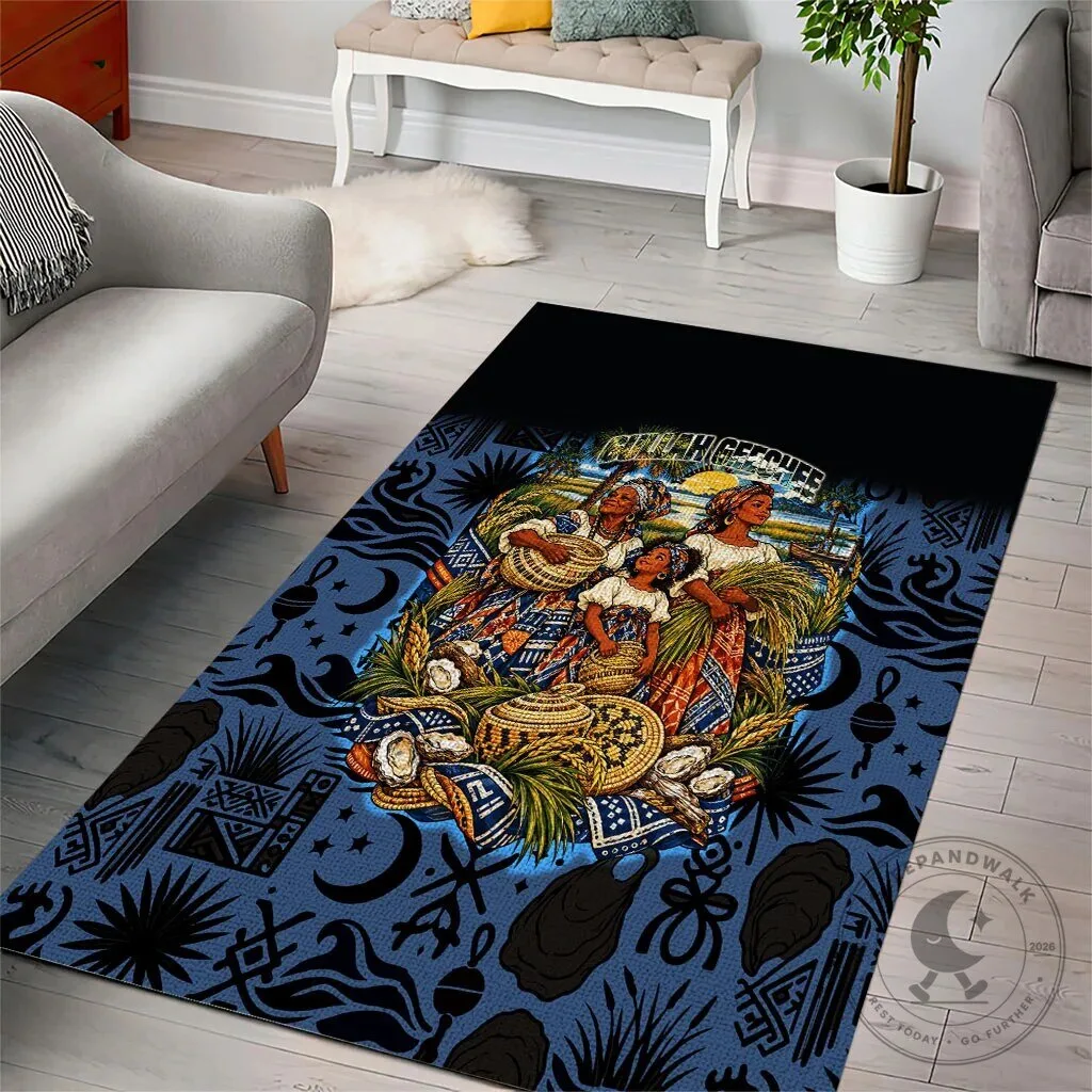 Gullah Geechee African American Sweetgrass Basket Coastal Area Rug 8 Gullah Geechee African American Sweetgrass Basket Coastal Area Rug