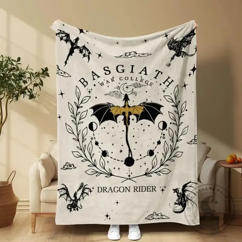 Basgiath War College Dragon Rider Fantasy Academy Fleece Blanket
