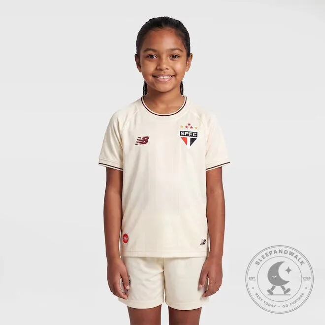 Sao Paulo Futebol Clube New Balance Third Kit Kids Soccer Football Jersey 9 Sao Paulo Futebol Clube New Balance Third Kit Kids Soccer Football Jersey