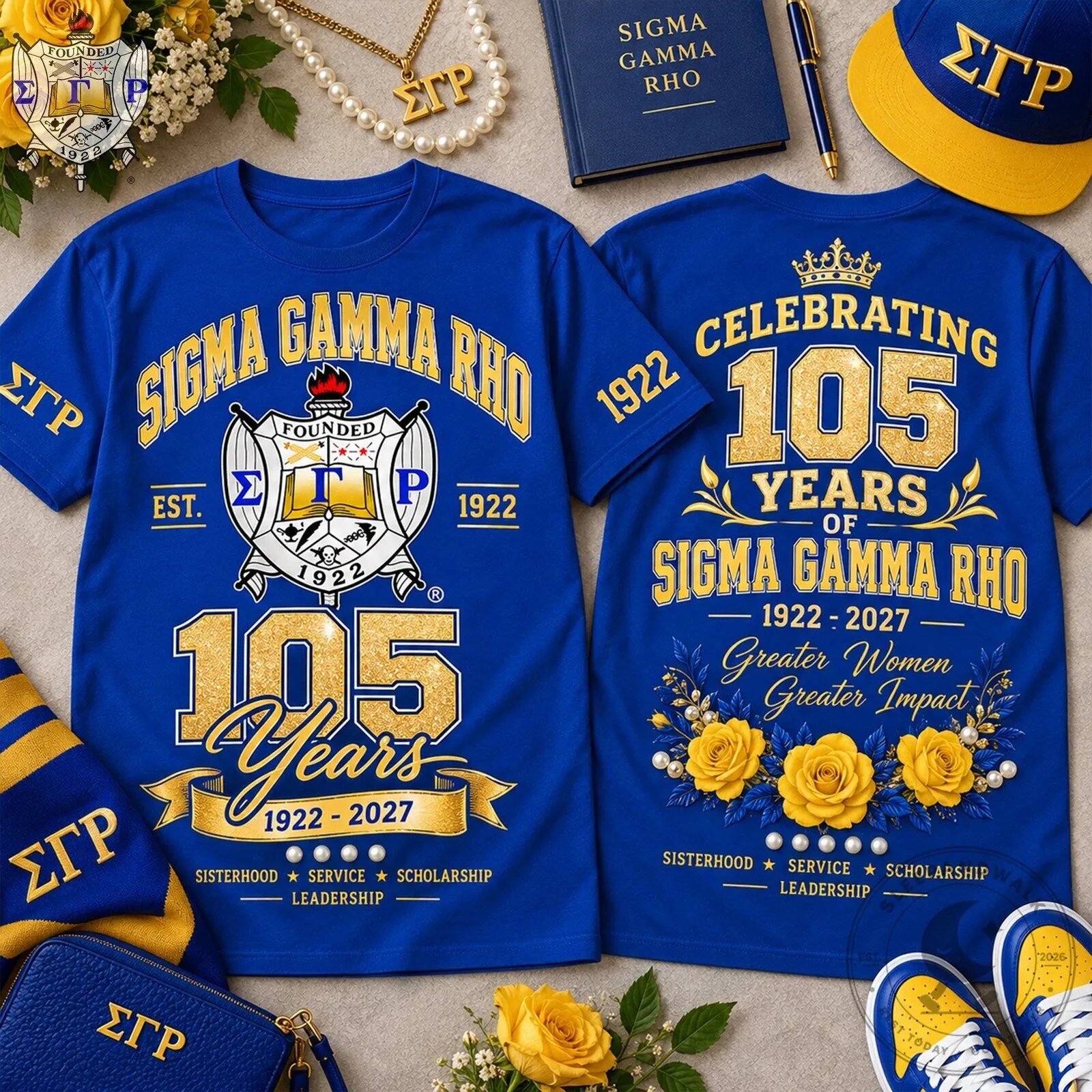 Sigma Gamma Rho 105th Anniversary Celebrating 1922-2027 T-Shirt