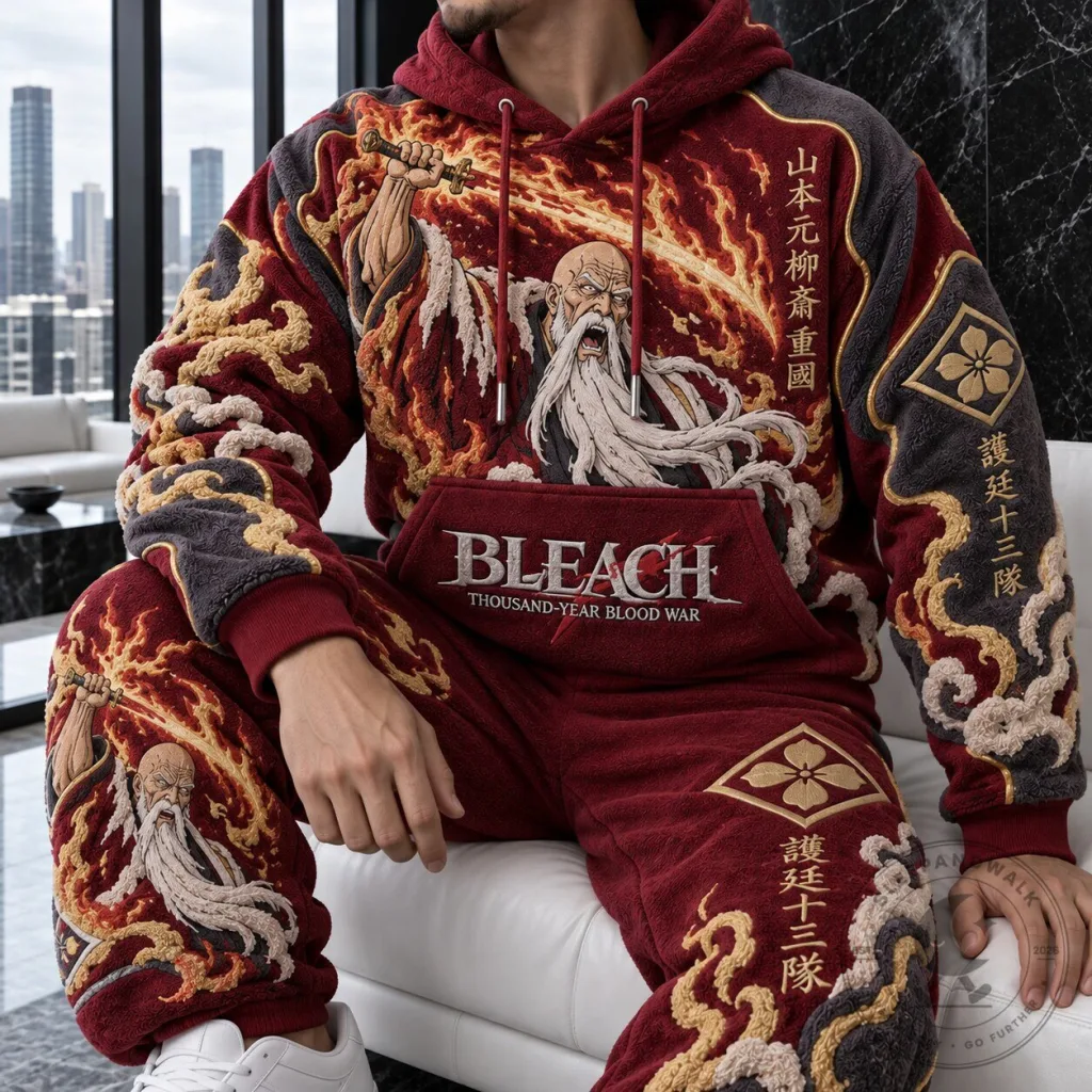 Bleach Yamamoto Genryusai Shigekuni Thousand-Year Blood War Anime Hoodie Bleach Yamamoto Genryusai Shigekuni Thousand-Year Blood War Anime Hoodie
